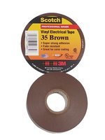 3/4 X 66' 3M SCOTCH VINYL BROWN ELECTRICAL TAPE 35