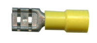 12-10GA. YELLOW .375 FEMALE QUICK DISCONNECT