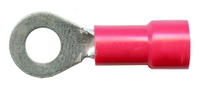8GA. 1/4 STUD RING TERMINAL INSULATED