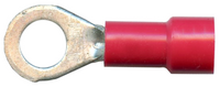 8GA 1/2 STUD RING TERMINAL INSULATED