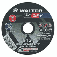 4-1/2X1/16(.062)X7/8 CUTOFF WHEEL FOR STEEL + STAINLESS