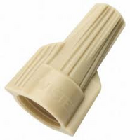3#22-3#10 TAN WIRE NUT WITH WINGS 600 VOLTAGE